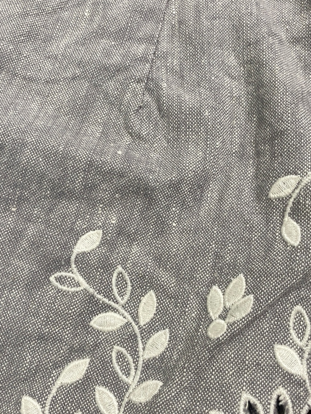 Free People Linen Blend Shorts Womens Size 2 Embroidery Coastal Resort Wear - Picture 10 of 10